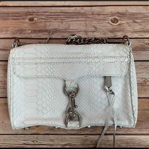 Rebecca Minkoff White mini Mac crossbody